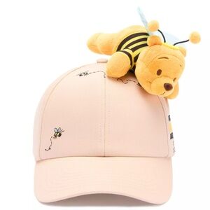 Disney Parks 2025 Winnie the Pooh Halloween baseball cap with plush NWT
